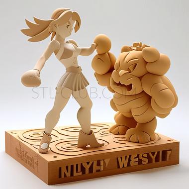 3D model Misty Meets Her Match Yuzu Gym Type Battle 3 VS 3 (STL)